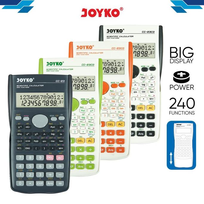 

[COD] Calculator / Kalkulator Joyko CC-23 / Scientific / 240 Functions STOK TERBATAS Kode 677