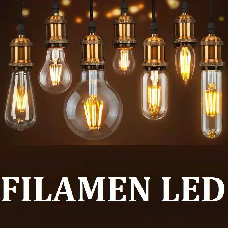 Lampu Filamen LED 4W/ FILAMEN EDISON 4W/ BOHLAM CAFE ST64 4W LED/ FILAMEN 2W