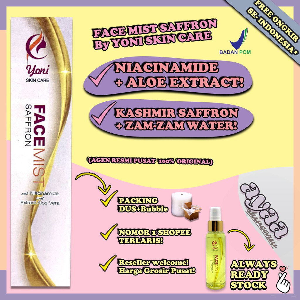 Facemist Yoni Air Saffron Yoniskincare - Facemist Yoni