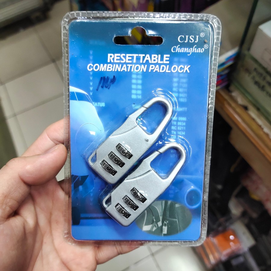 GEMBOK PASSWORD 3 PIN DAN COMPASS MANTUL MURAH MERIAH