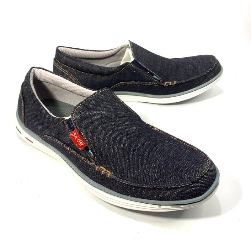 Sepatu casual pria dengan bahan levis size 38-43!!!