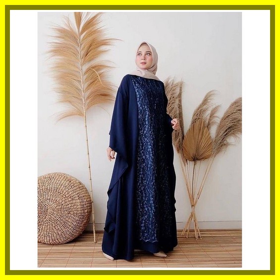 Baju Gamis Wanita Remaja Terbaru 2022 / Icha Maxi Model Kekinian Edisi Lebaran Bahan Brukat Ukuran M