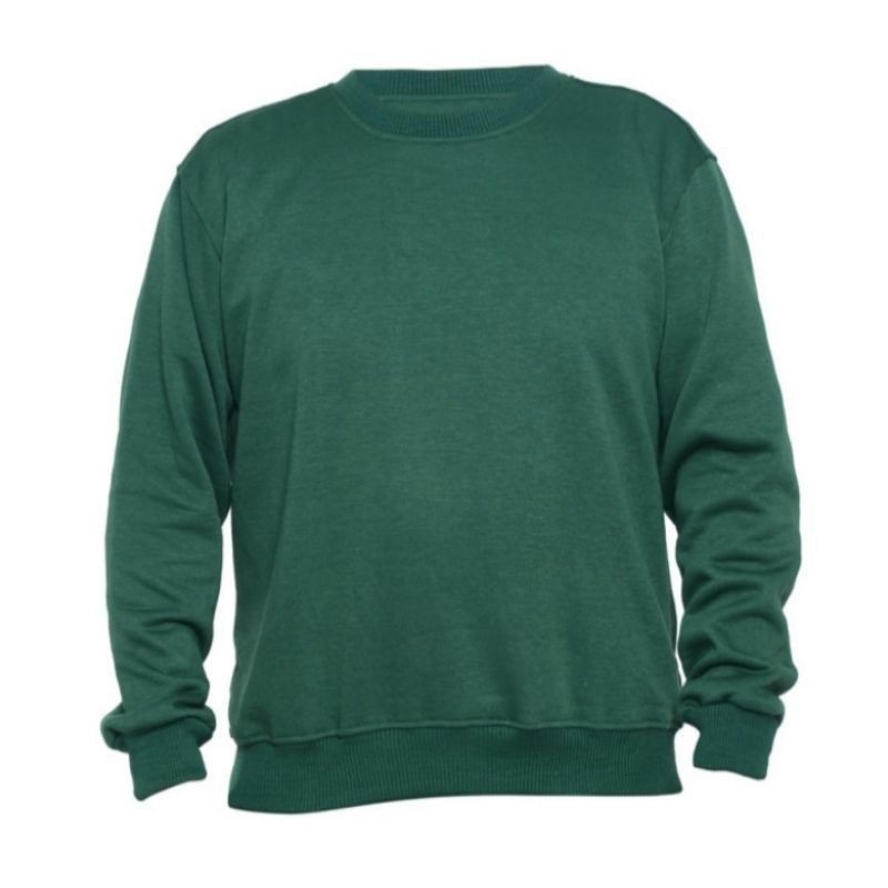 SWEATER CREWNECK POLOS Hijau Botol
