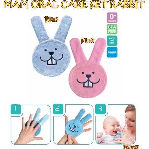 PERA68 MAM ORAL CARE SET RABBIT PEMBERSIH GIGI DAN LIDAH ANAK