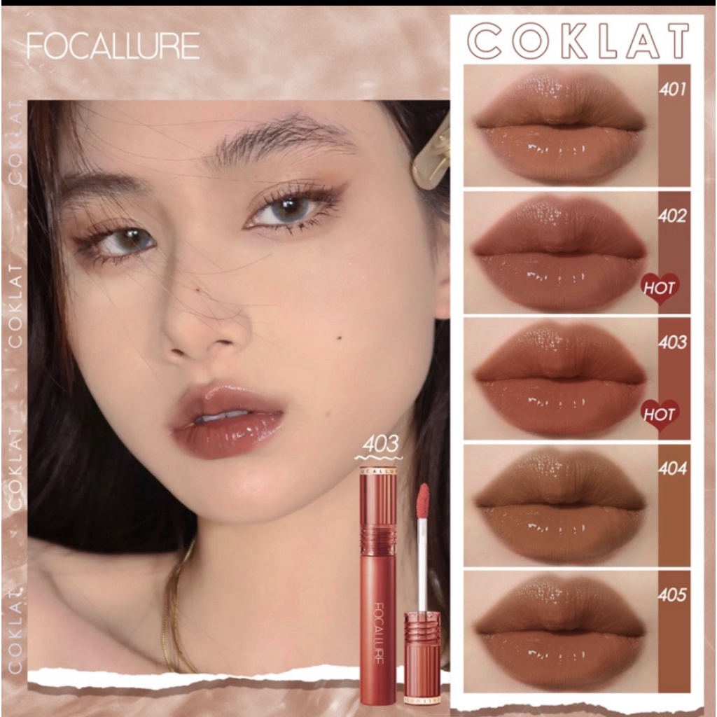 FOCALLURE Super Glossy Tint FA208 | Lip Gloss | Lip Clear | Lip Tint