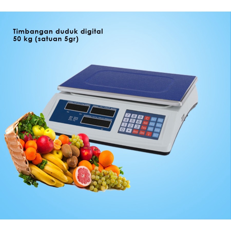 Timbangan Duduk Digital NANKAI 35Kg 40Kg 50Kg / Timbangan Barang Buah Sayur Laundry NANKAI