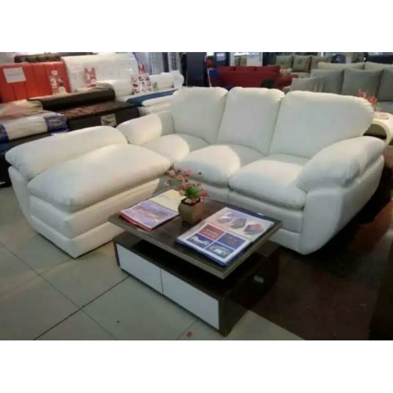 sofa L ready stok + meja / TERIMA TUKAR TAMBAH SOFA LAMA ANDA