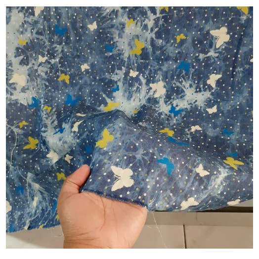 Kain Chambray / Katun Denim Halus Harga per 0,5m Bagus Murahh B