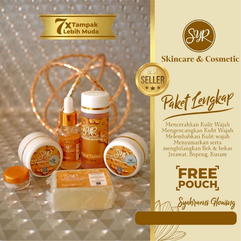 PAKET LENGAP SKINCARE SYAHRENI GLOWING (CREAM SYR) 100% ORIGINAL
