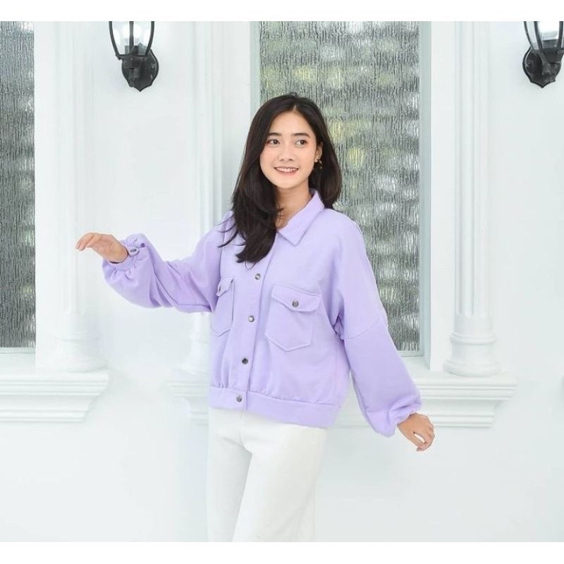 Tq88indonesia Baju Jaket Kaos Wanita Terbaru / JAKET OLIN / Jaket Cewek / Ootd Terbaru / Outfit citayam