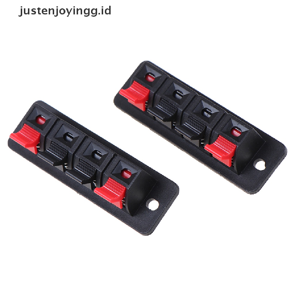 2pcs Klip Konektor Terminal Kabel Speaker Audio 4 Posisi