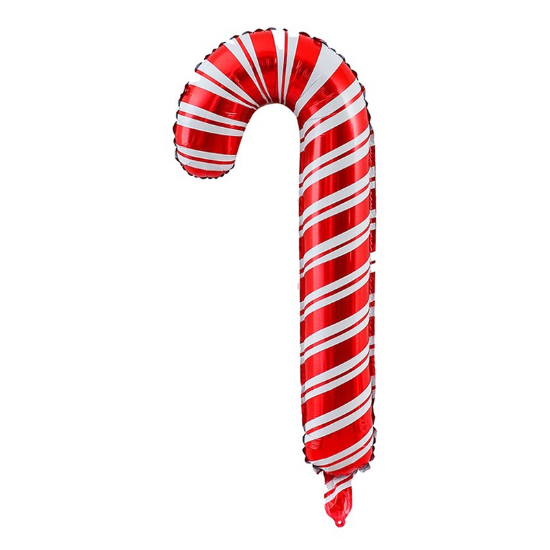 24 Inch Merry Christmas Balloons/ Red Cane Gift Box Aluminum Balloons