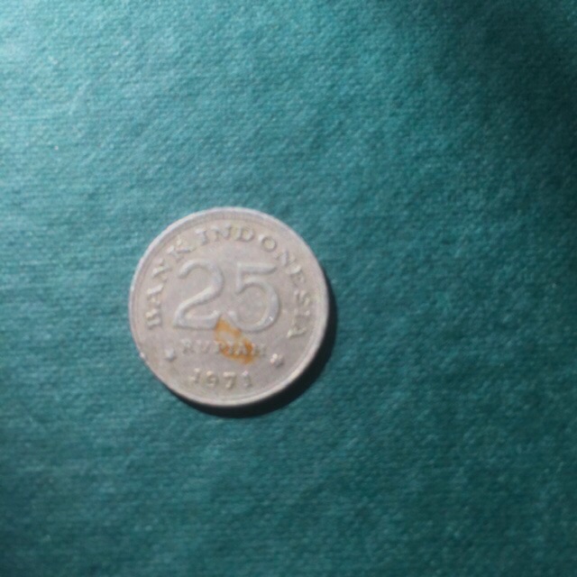 Uang 25 perak kuno authentic