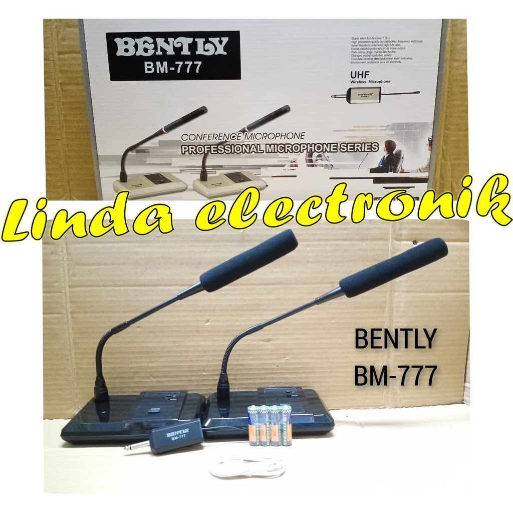 MIC MEJA WIRELESS BENTLY BM777 CONFERENCE MICROPHONE BENTLY BM 777