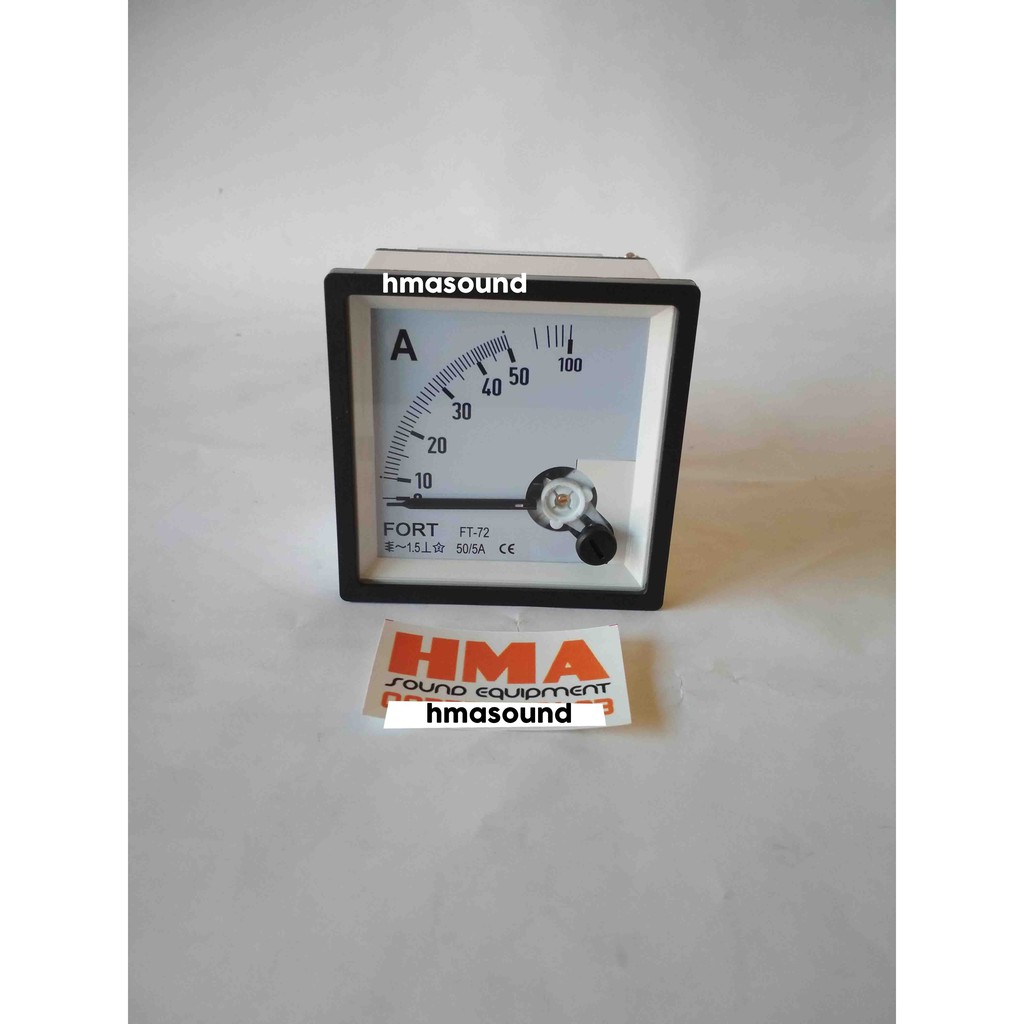 Amper Meter Ampere Meter Amp Meter via CT 50A 50A/5 Analog Fort