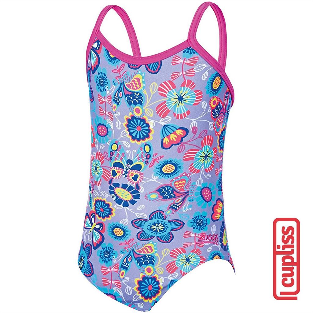 Zoggs Swimsuit Wild Yaroomba Flower Lilac Baju Renang XAU85