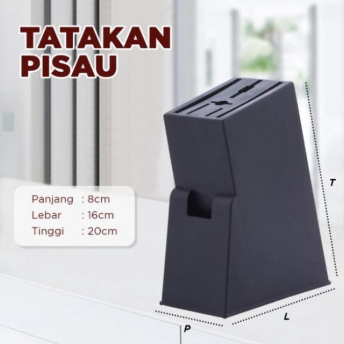 AKSESORIS DAPUR PISAU SET TALENAN 9 IN 1 - HITAM TERBAIK