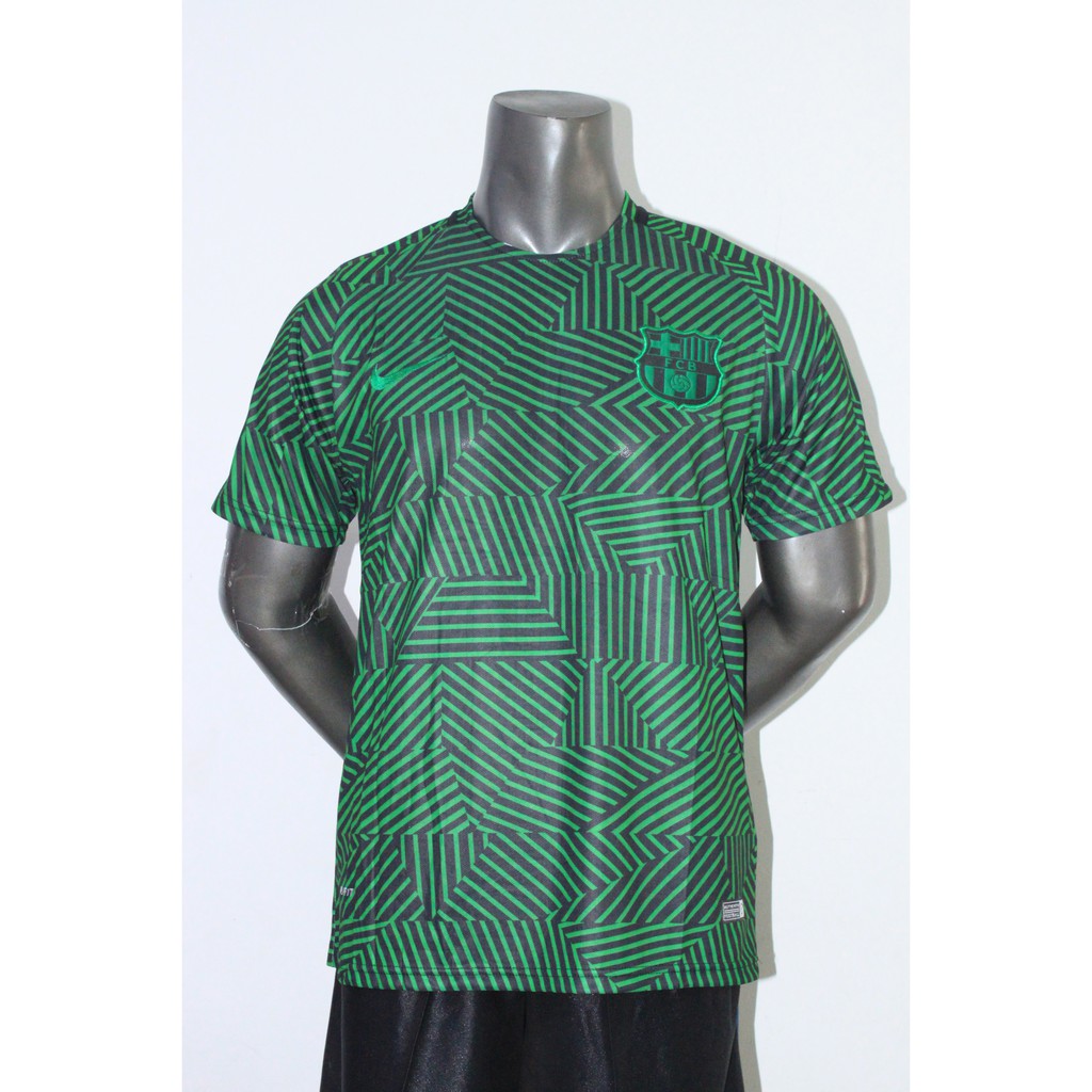 EXCLUSIVE JERSEY BARCELONA PREMATCH GREEN 2016/2017 GRADE ORI LIMITED