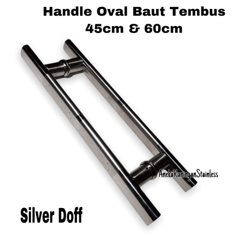 handle pintu rumah oval baut tembus 45cm dan 60cm tarikan gagang pintu rumah minimalis hendle hendel handel pintu rumah stainless