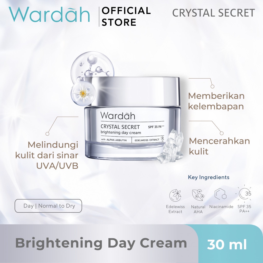 CRYSTAL SECRET BRIGHTENING DAY CREAM 30 GR