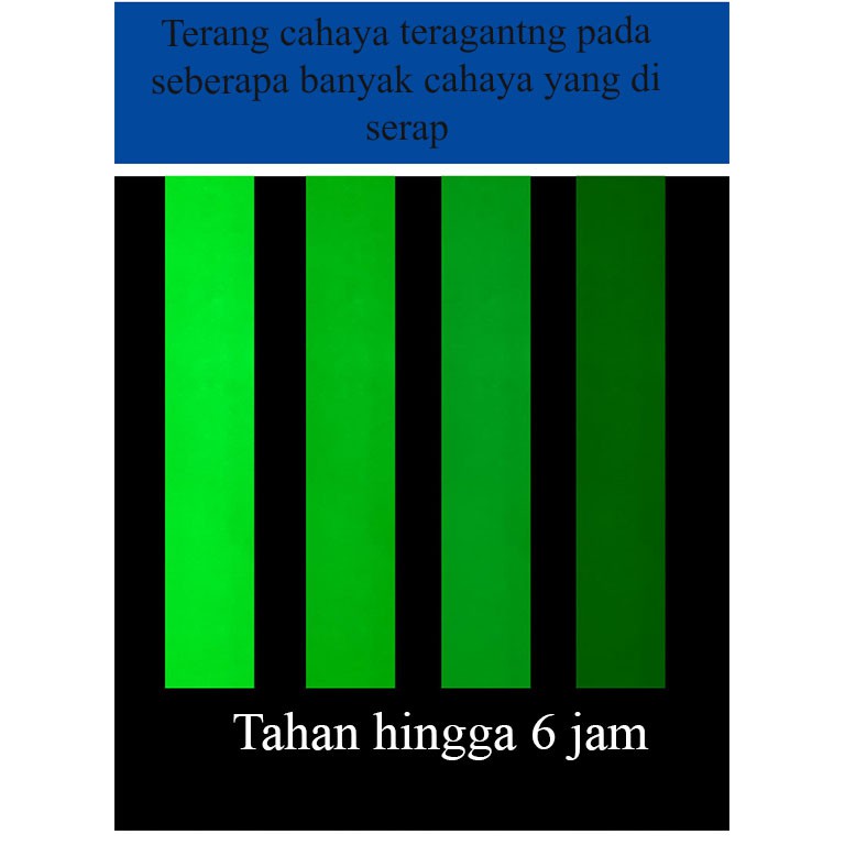 Glow In The Dark Fosfor Stiker Menyala Saat Gelap