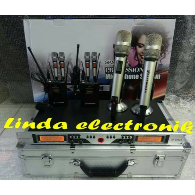 Mic Wireless Sennheiser skm 9004 (2bh Mic Clipon Dan 2mic Pegang) sennheiser skm9004