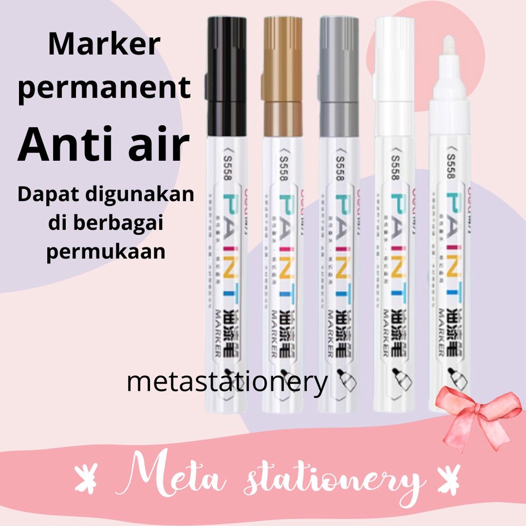 

Permanent Paint Marker / Spidol Permanen Anti Air Multifungsi Deli