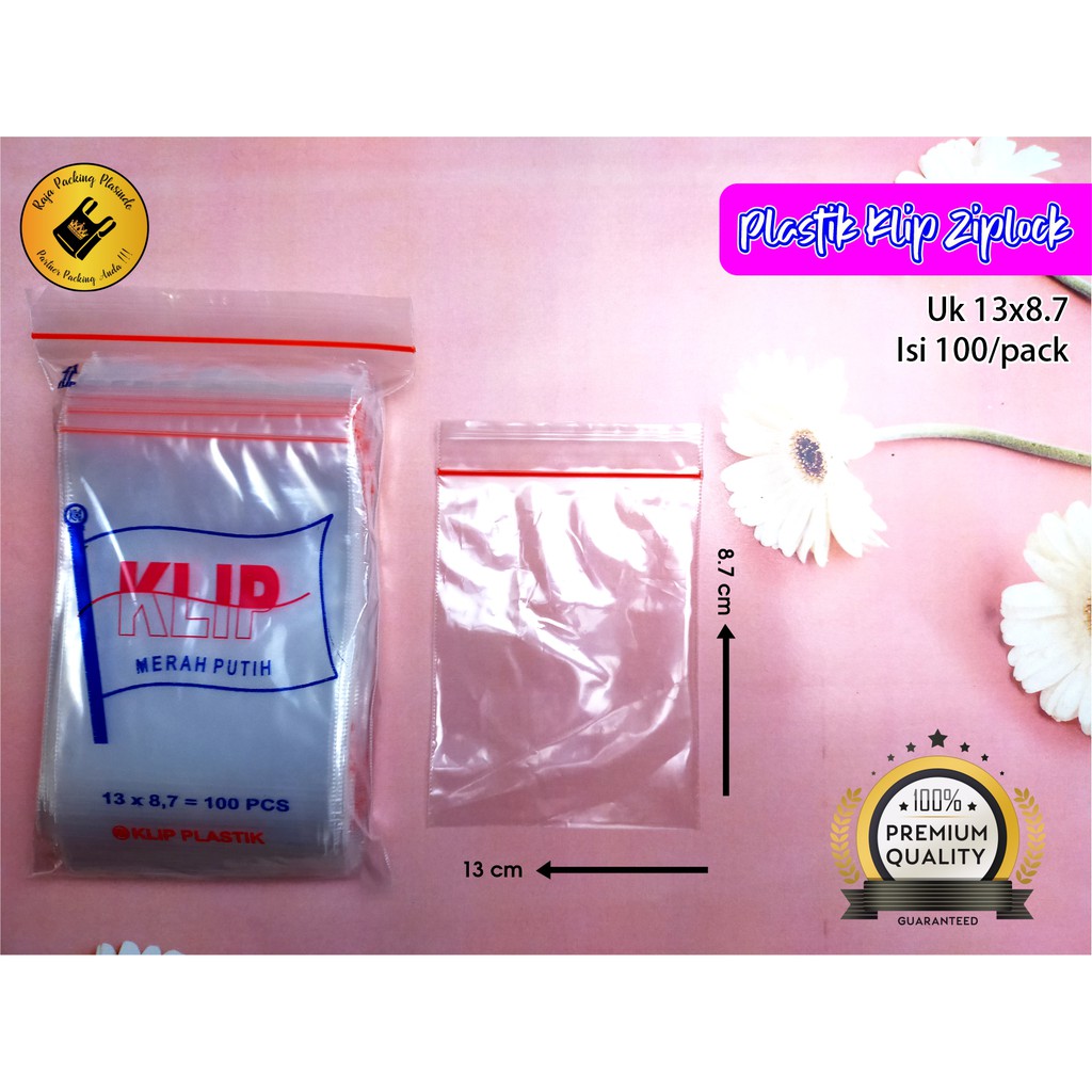 Plastik PE Klip Cetik Ziplock Uk 8,7x13cm untuk kemasan foto polaroid | grosir pelastik makanan