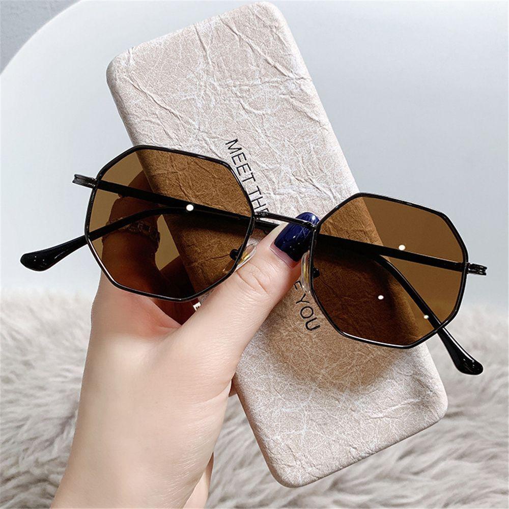 R-FLOWER Kacamata Poligon Trendy Kacamata Matahari Aksesoris Fashion Eyewear Sunglasses Untuk Wanita