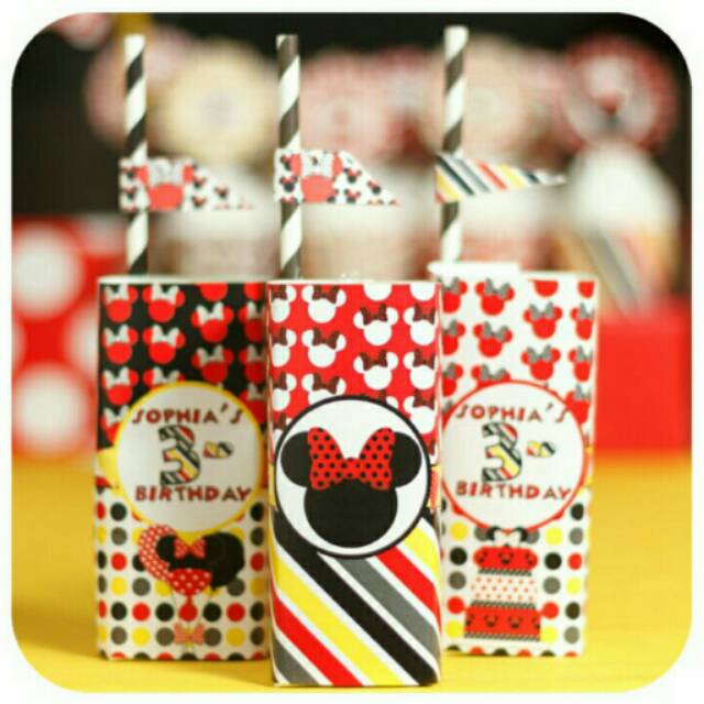 

Label susu mickey dan label susu minnie mouse pok.ameame