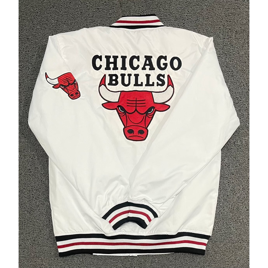 Chicago Bulls Jaket Pria baseball varisity Full Bordir original / jaket vintage varsity / bahan original Scout