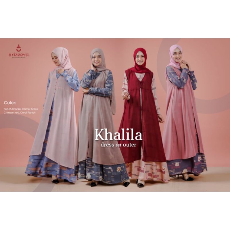 Gamis Set Outer (Khalila dress set)