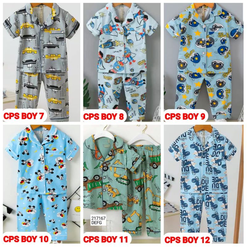 SETELAN BAJU ANAK PIYAMA ANAK IMPORT BAHAN LEMBUT