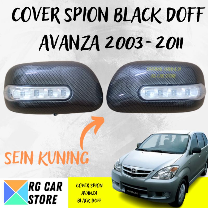 COVER SPION AVANZA VVTI 2003-2011 COVER SPION CARBON GLOSSY DIJAMIN PNP BERKUALITAS