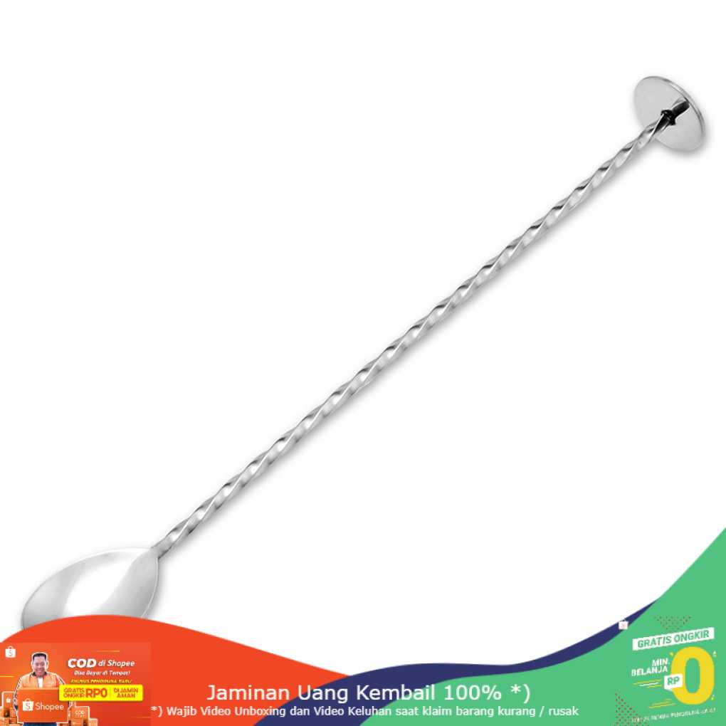 (BISA COD) RVOSTR TEAEGG Sendok Aduk Bartender Cocktail Mixing Spoon 22cm - CDF-190805