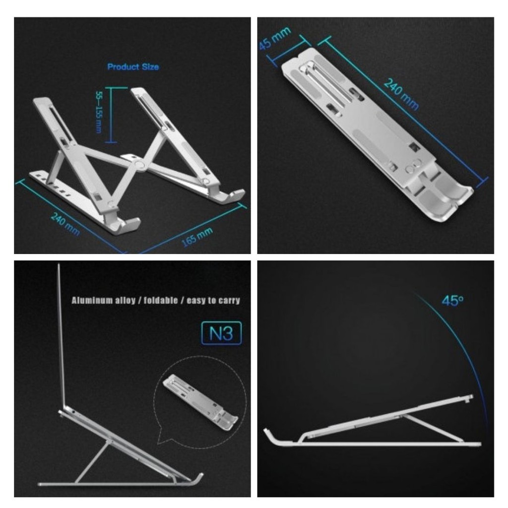 Laptop Tablet Stand Dudukan Meja Model Lipat Portabel  111