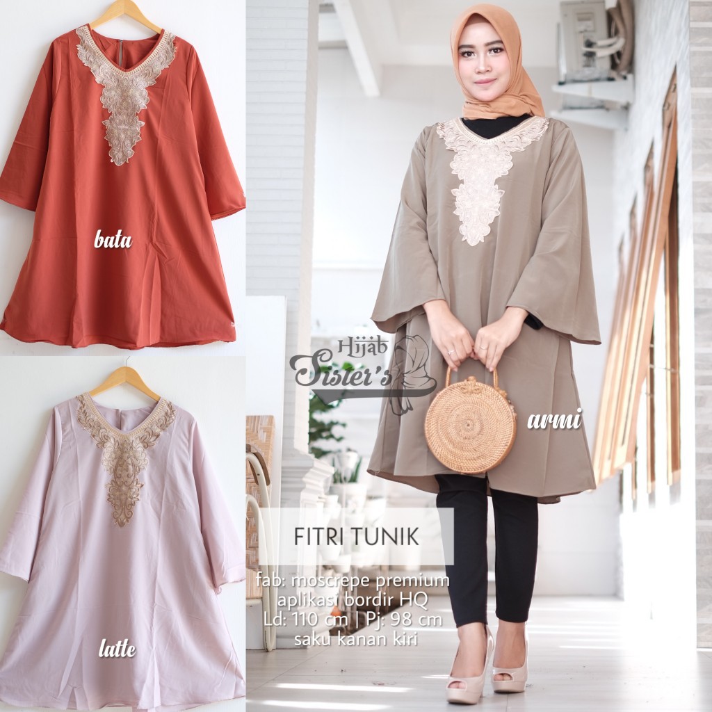 Fitri Tunik By Hijab Sister's | Suplier Hijab Solo| Grosir
