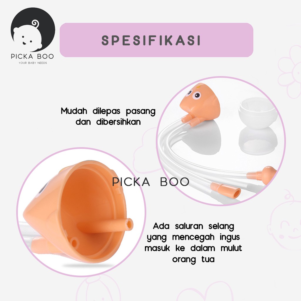 PICKA BOO Nasal Aspirator Alat Bantu Sedot Ingus Bayi Bentuk Selang