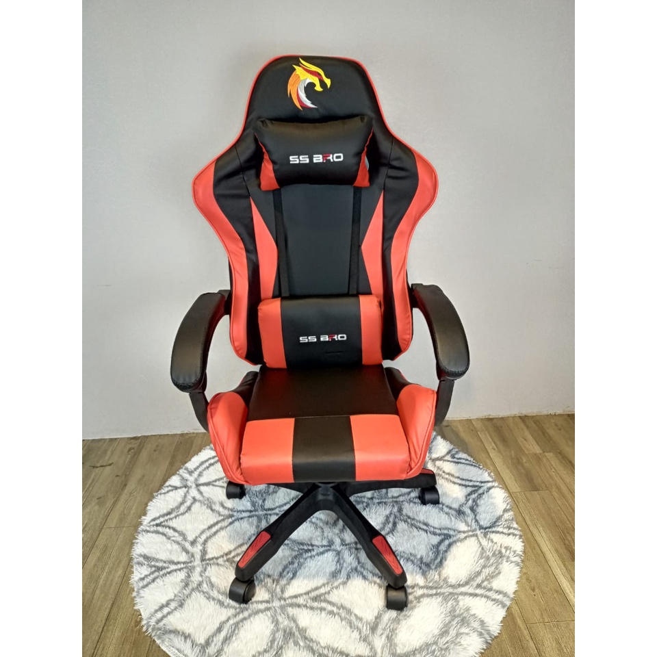 Kursi Gaming Bangku Gaming Gaming Chair Kursi Kerja Kursi Kantor Terlaris-343 Red