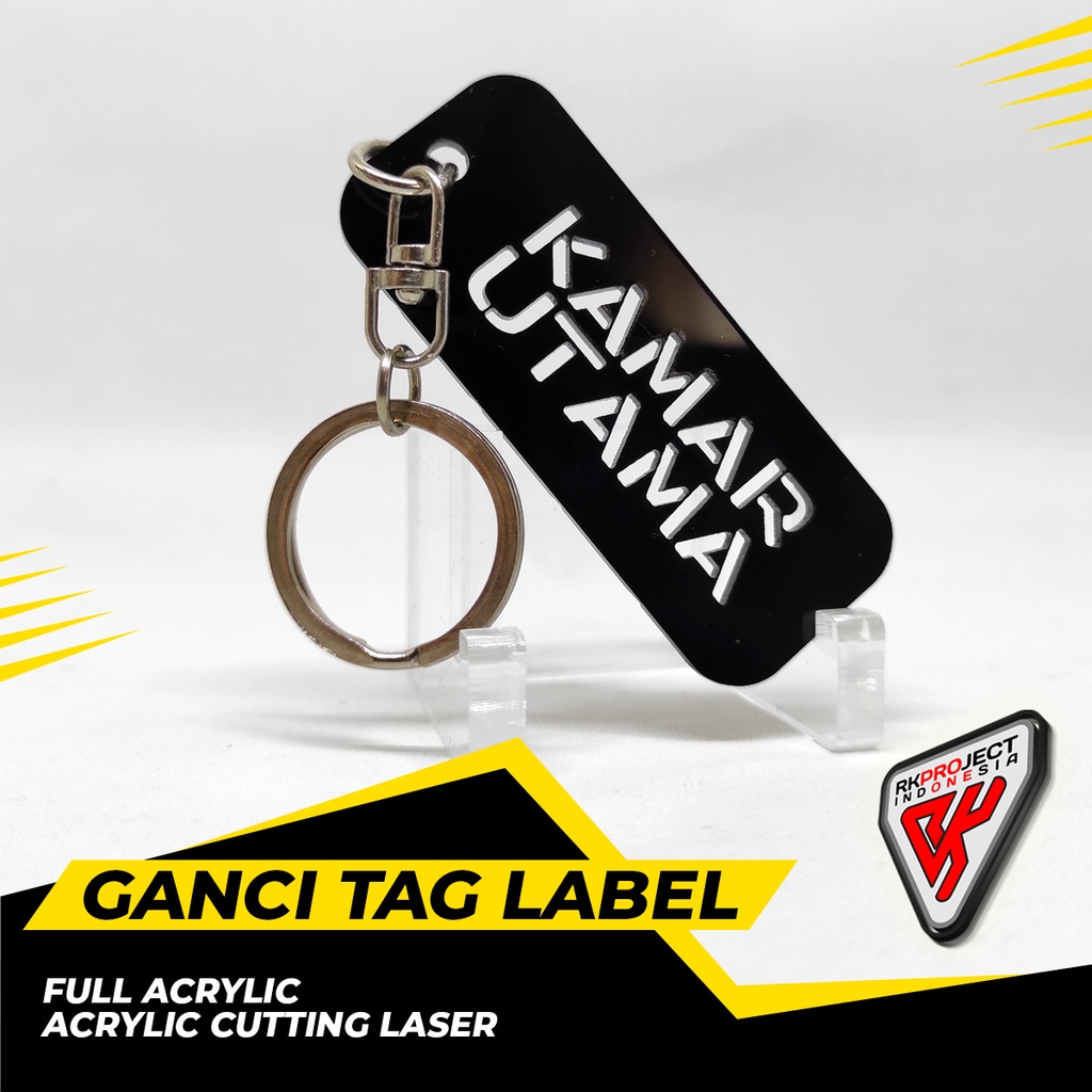 GANTUNGAN KUNCI LABEL AKRILIK ACRYLIC