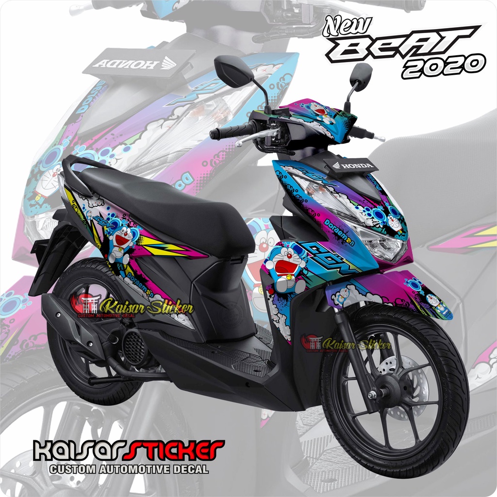 Decal Sticker Full Body BEAT FI NEW 2020 Deluxe ,Street - Dekal Stiker New Beat 2020-2021 Doraemon
