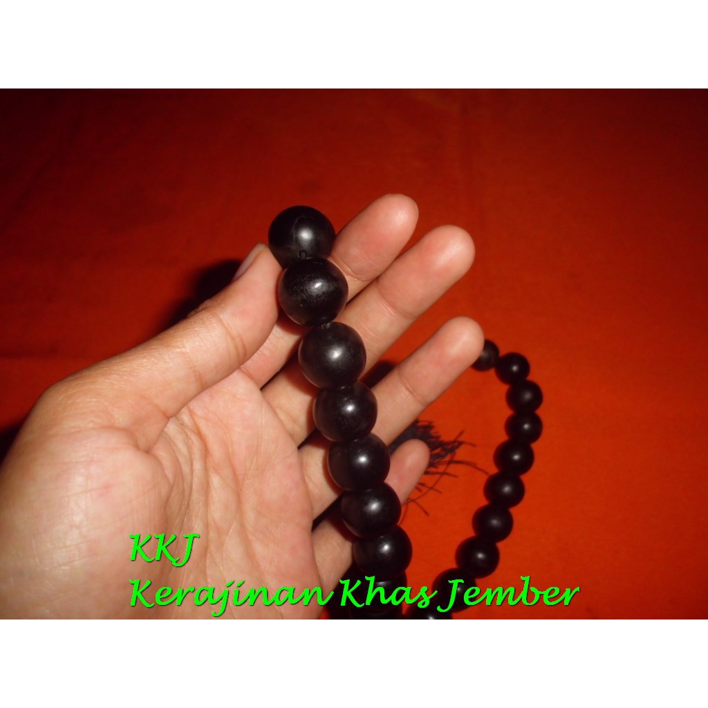 Tasbih batu FOSIL GALIH KELOR 33 biji size 12 - 14 mm