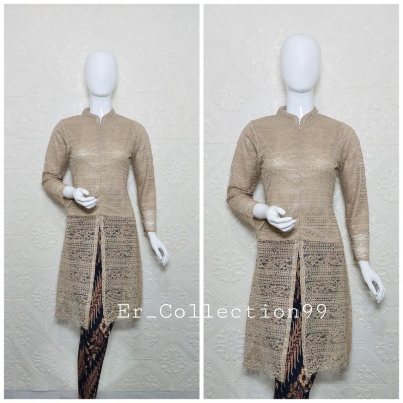 Kebaya Tunik / Kebaya Brokat / Kebaya Modern / Setelan Kebaya Brokat / Kebaya Pengantin-3