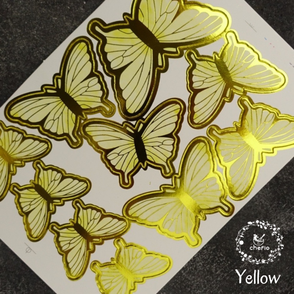 Chefio Cake Topper Kupu Kupu Butterfly  / Tusukan Dekorasi Hiasan Kue