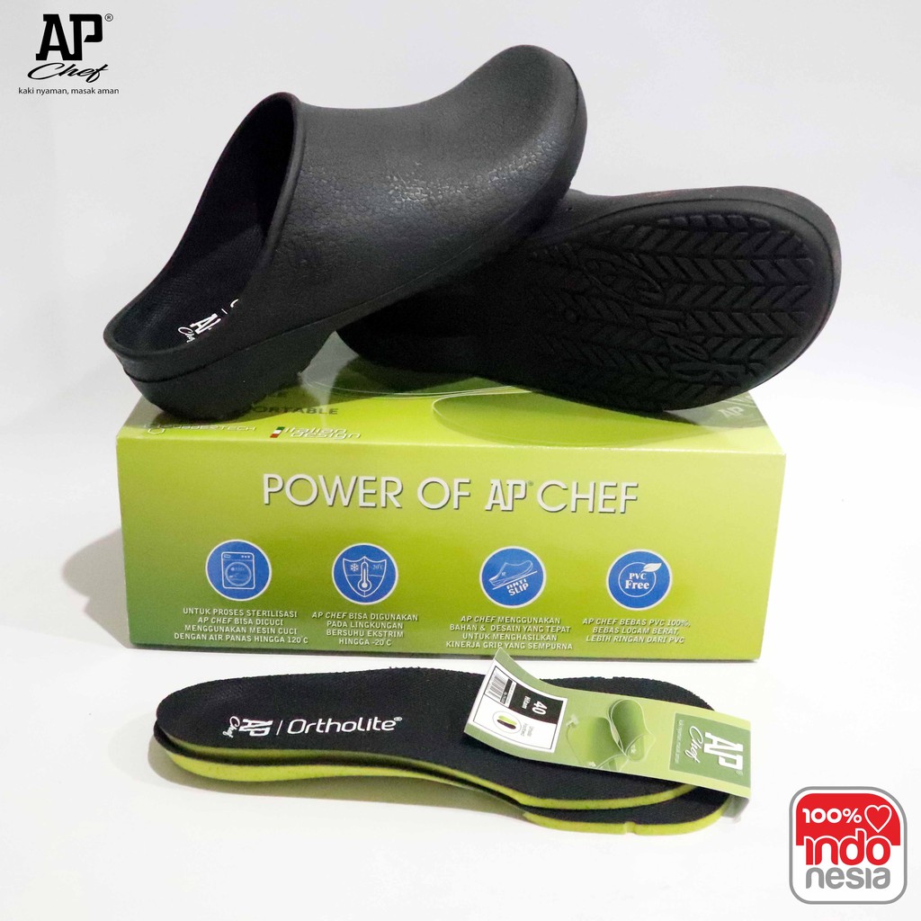 BUNDLE AP CHEF &amp; INSOLE ORTHOLITE - SEPATU CHEF