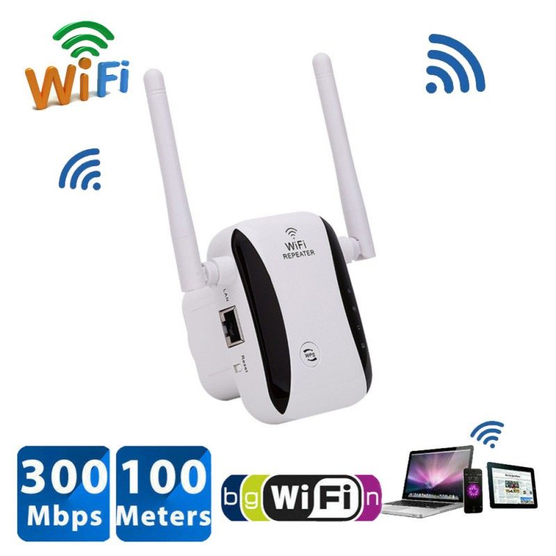 Wifi Repeater Antenna 300 mbps / Wifi Extender / Penguat sinyal Wifi