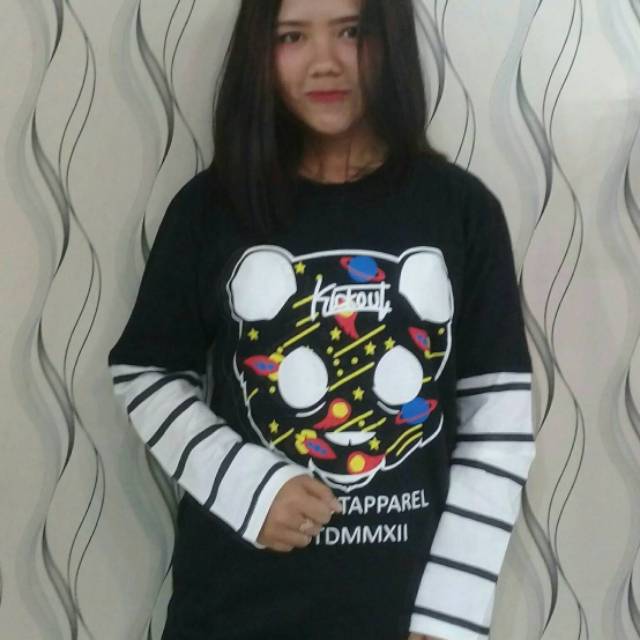 KAOS.DISTRO LENGAN PANJANG KICKOUT APPAREL CEWE