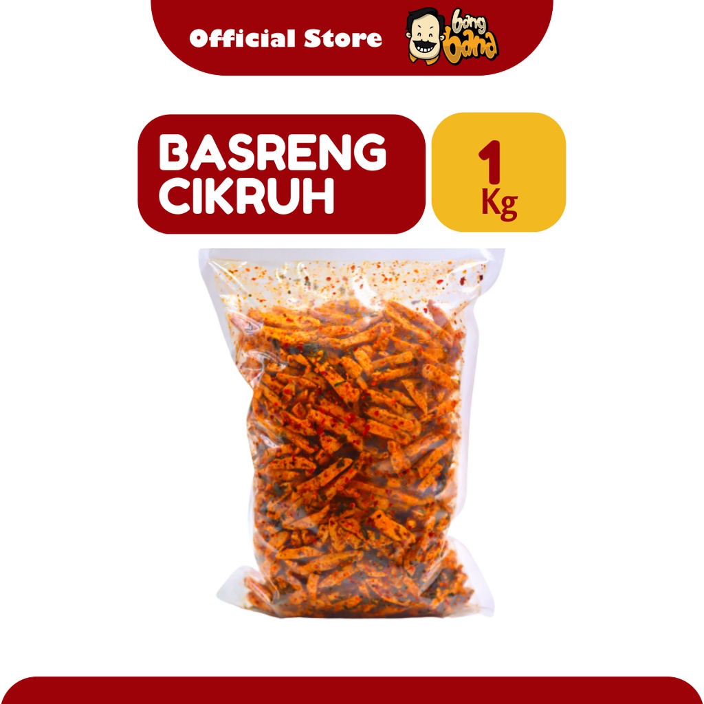 Basreng Cikruh Daun Jeruk 1 kg  Baso Goreng Super Pedas