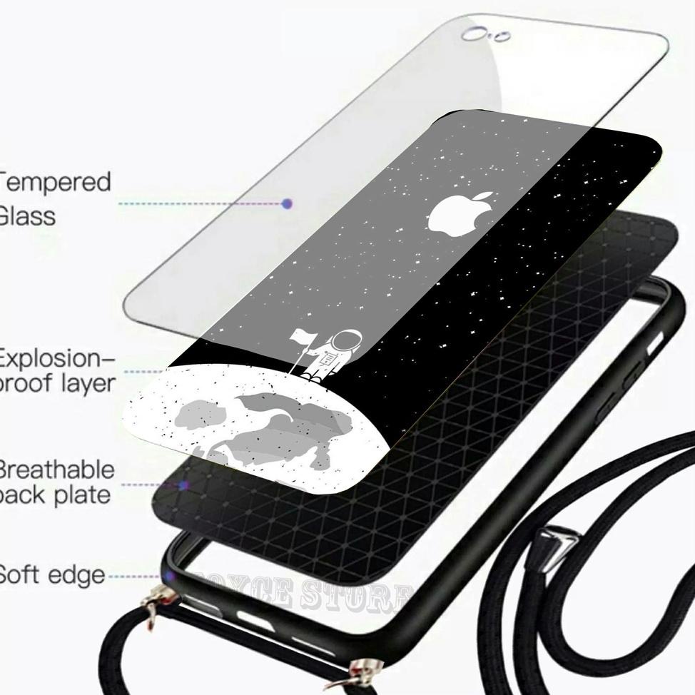 [CG248] Softcase Kaca + Tali Vivo Y15S Y21S Y21 2021 - Case Hp Vivo Y12 Y15 Y12S - Kesing Hp Vivo Y2