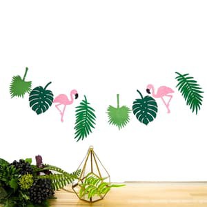 DEKORASIpesta BANNER GARLAND flamingo